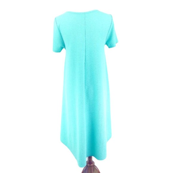 LulaRoe Shirt Dress A line Trapeze Sz S Blue - Picture 5 of 5